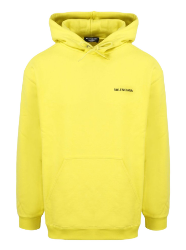Dukserice Balenciaga Logo Print Hoodie Žuta | 600583TIV847440