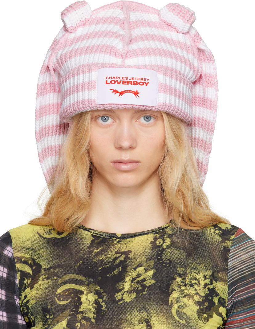 Kapica Charles Jeffrey Loverboy Charles Jeffrey LOVERBOY Chunky Rabbit Beanie Ružičasta | 54131502