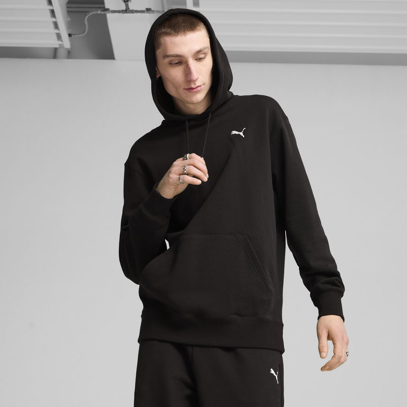 Dukserice Puma WARDROBE ESS Hoodie Crna | 629647_01