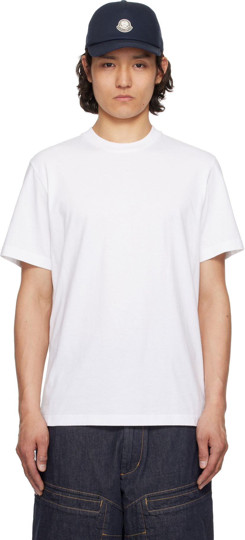 Kapa Moncler Moncler Genius Mercedes-Benz by NIGO Crewneck T-Shirt Tamnoplava | K14018C0000489AB9