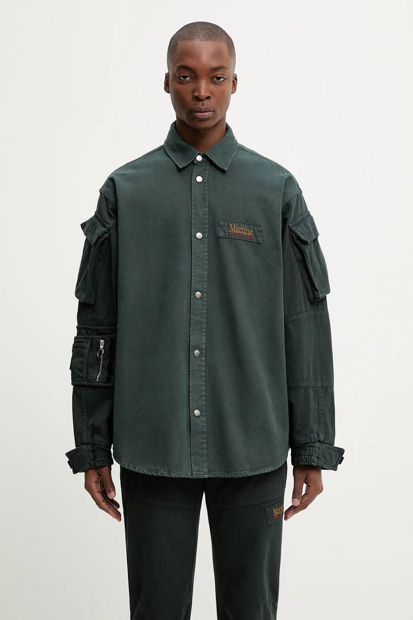 Košulja Martine Rose Martine Rose Utility Relaxed Classic Collar Shirt Zelena | 475WP22414