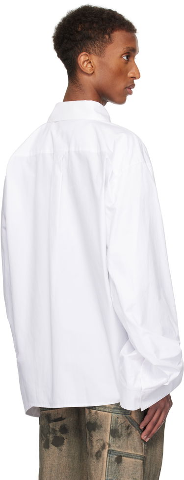 Košulja We11done We11done Twisted Sleeve Button-Up Shirt Bijela | WD-SH3-24-110-U-WH, 2