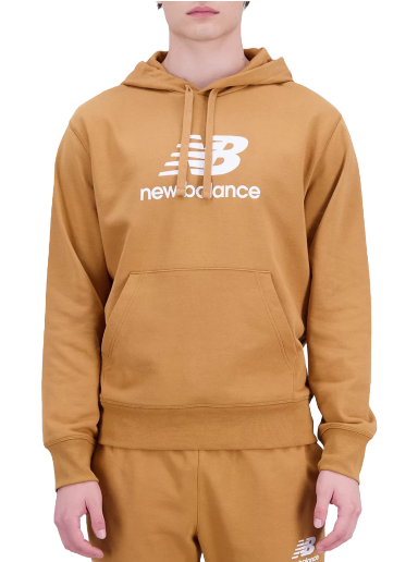 Dukserice New Balance Essentials Stacked Logo French Terry Bež | mt31537-tob