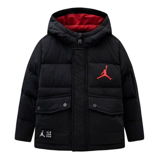 Pernata jakna Jordan Air Jordan Puffer Hooded Jacket Crna | JD2342014GS-001