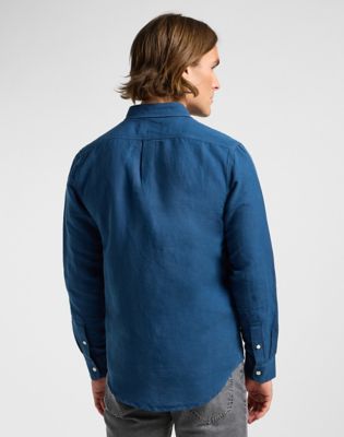 Košulja Lee Patch Linen Shirt Size XXL Plava | 112364107