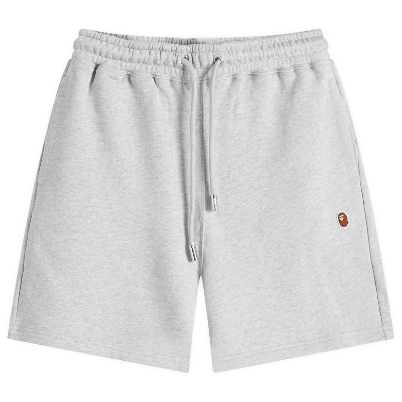 Kratke hlače BAPE A Bathing Ape One Point Sweat Short Siva | 001SPK301307M-GRY