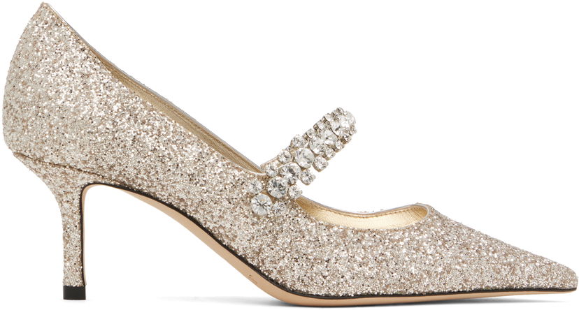 Tenisice i cipele Jimmy Choo Jimmy Choo Bing 65 Crystal Embellished Glitter Pumps Metalik | BING PUMP 65