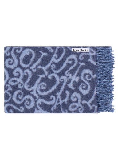 Šal Acne Studios Volf Monogram Scarf Plava | CA0279-DJ1