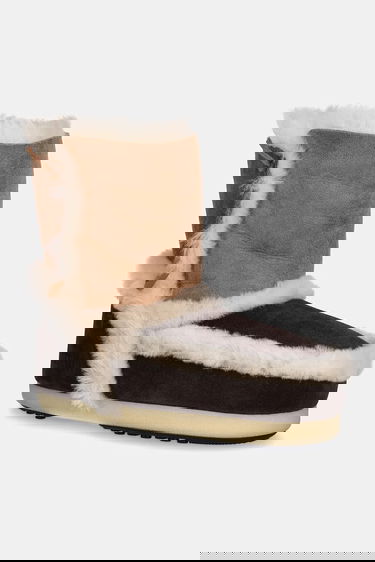 Tenisice i cipele Moon Boot Two-Tone Suede Snow Boots with Shearling Trim EVX PATCH Smeđa | 80D1470060.MM05, 0