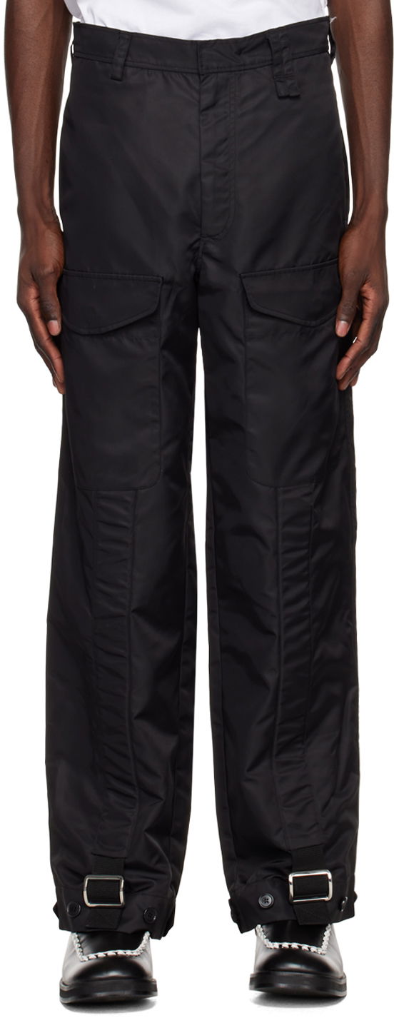Cargo hlače Simone Rocha Simone Rocha Cinch Strap Trousers Crna | 4053 1002