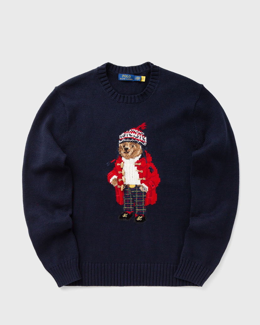 Džemper Polo by Ralph Lauren Bear Embroidered Pullover Plava | 710952384001