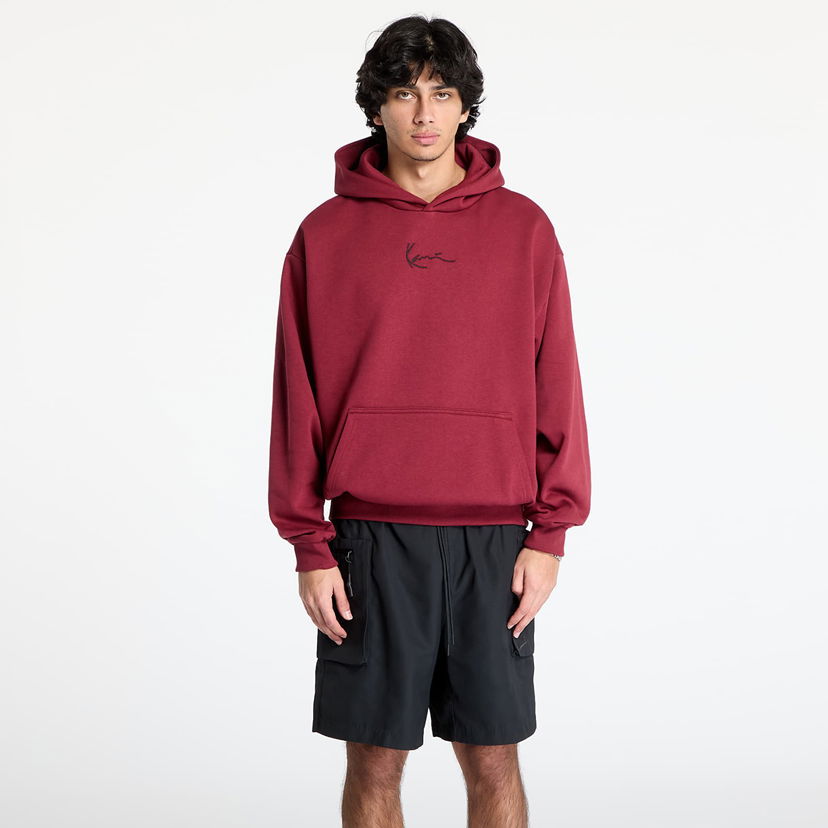 Dukserice Karl Kani Signature Essential Hoodie Tamnocrvena | 60210190