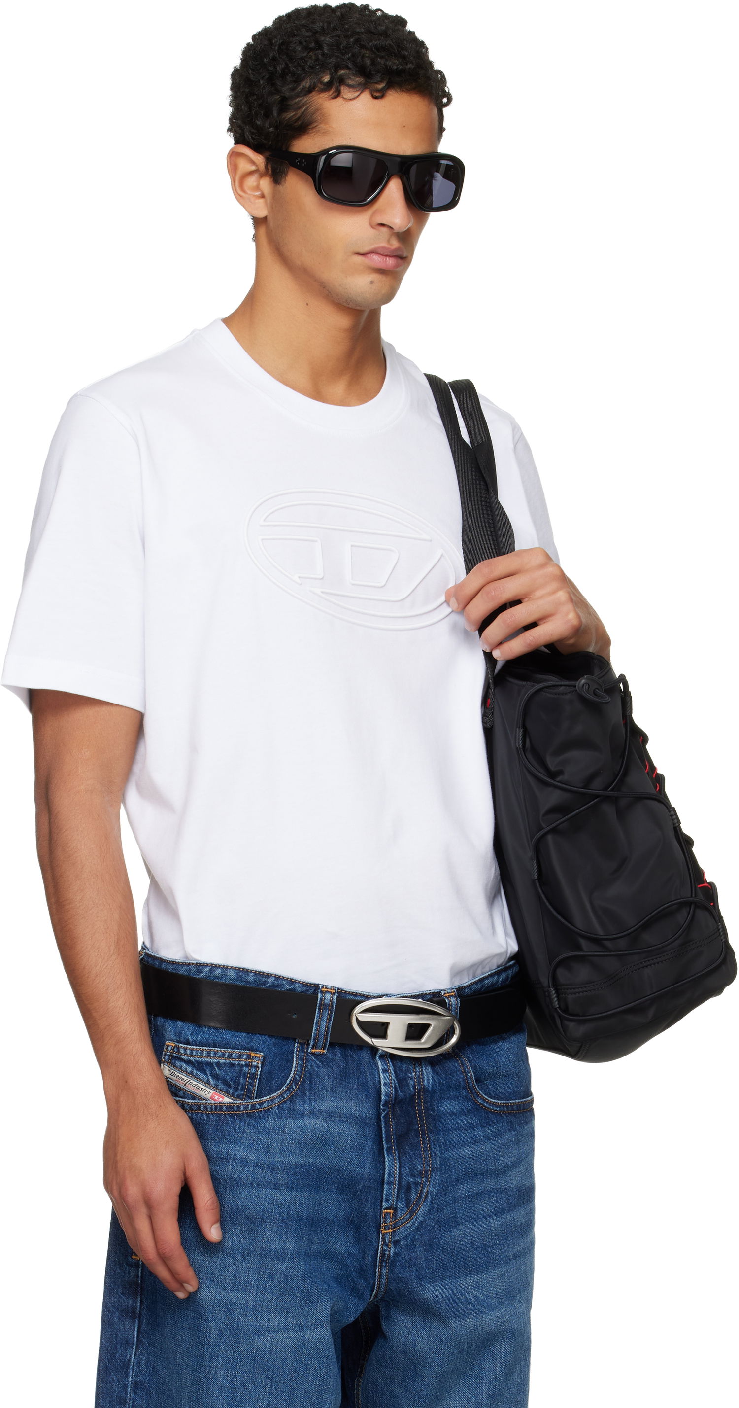 Majica kratkih rukava Diesel T-Adjust-Bigoval T-shirt Bijela | A17402-0NJBM-100, 1