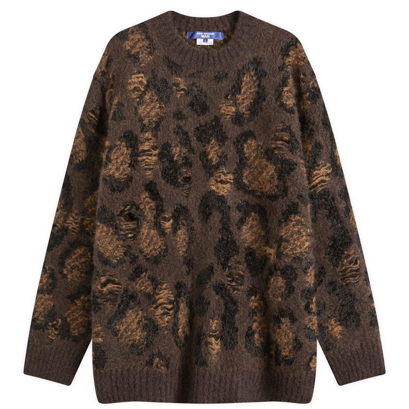 Džemper Junya Watanabe Junya Watanabe MAN Wool Interlock Knit Sweatshirt Smeđa | WN-N033-051-1