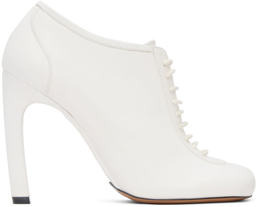 Tenisice i cipele Dries Van Noten Dries Van Noten Lace-Up Low Ankle Heels Bijela | 0020 DD396