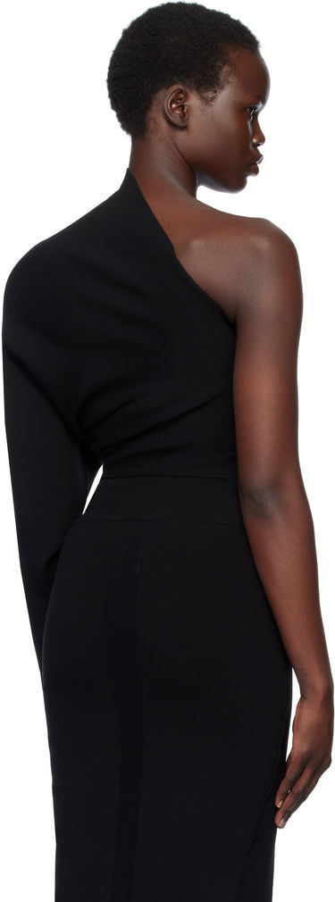 Haljina Rick Owens Rick Owens Hollywood One Shoulder Asymmetrical Top Crna | RP01E7691 KST, 2