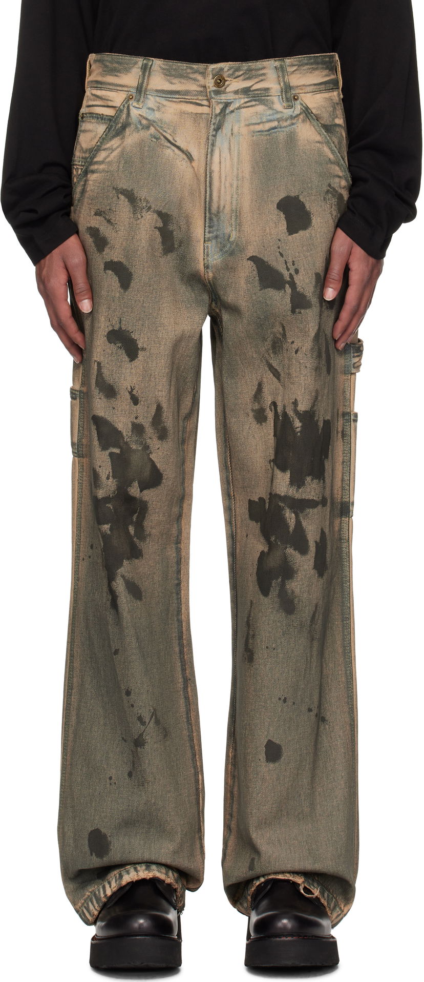 Jeans We11done We11done Carpenter Jeans Zelena | WD-DP3-24-338-M-BG