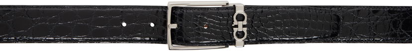 Pojasevi FERRAGAMO Adjustable Gancini Belt Crna | 754189
