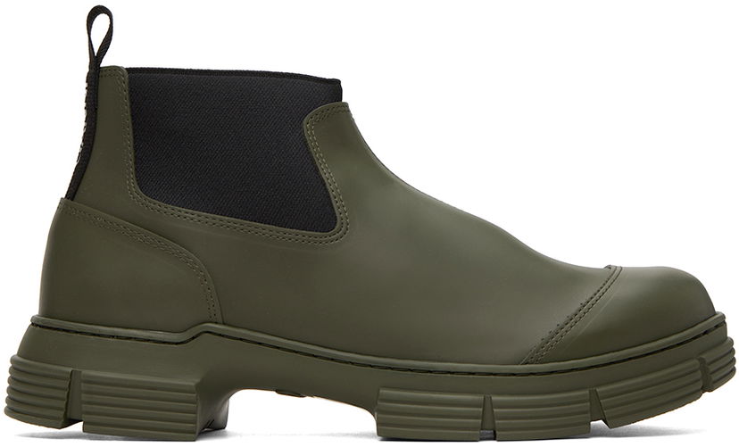 Tenisice i cipele GANNI GANNI City Chelsea Boots Zelena | S2024