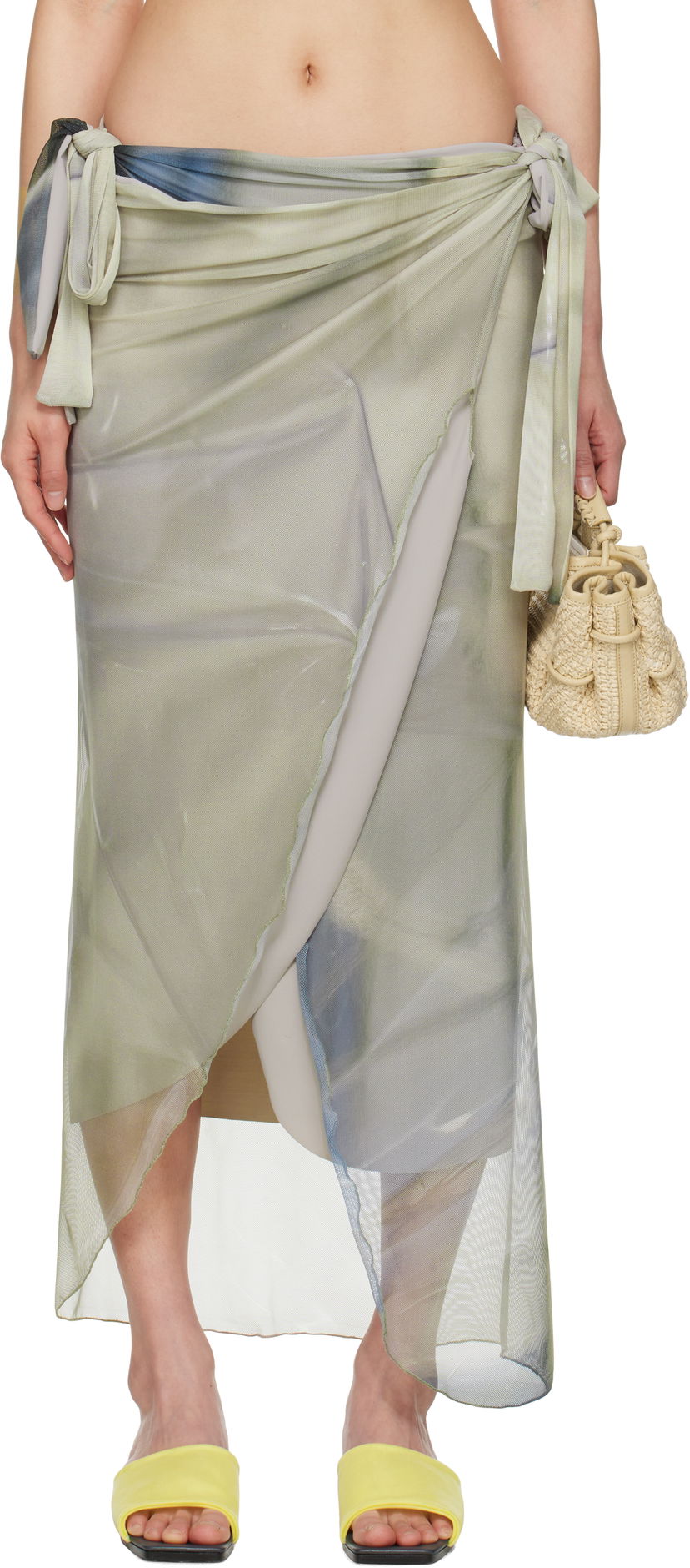 Suknja Serapis Draped Tarp Malong Maxi Skirt Višebojno | SS25_PS_1