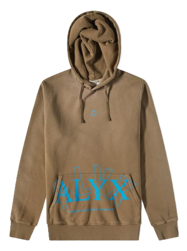 Dukserice 1017 ALYX 9SM 2X Logo Hoody Smeđa | AAUSW0180FA01-BEG0003