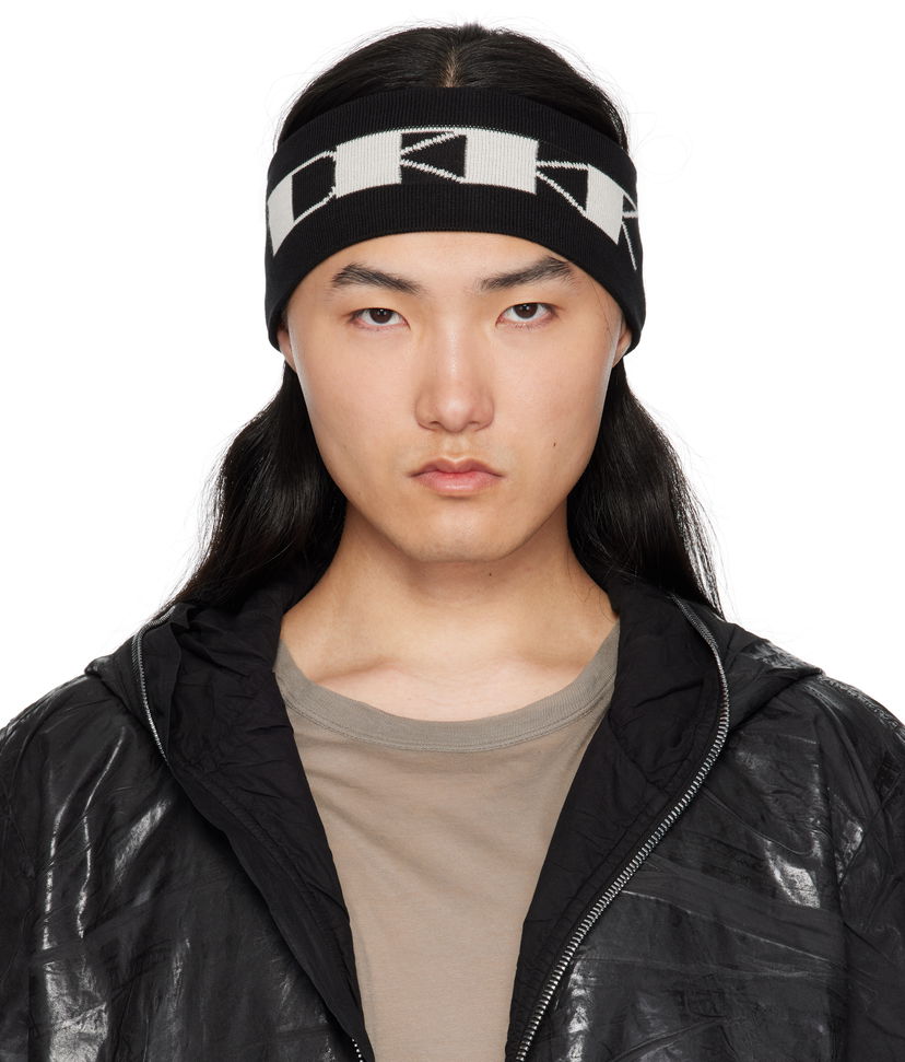 Šal Rick Owens Rick Owens DRKSHDW Hollywood Cotton Headband Crna | DA01E3480 KP6