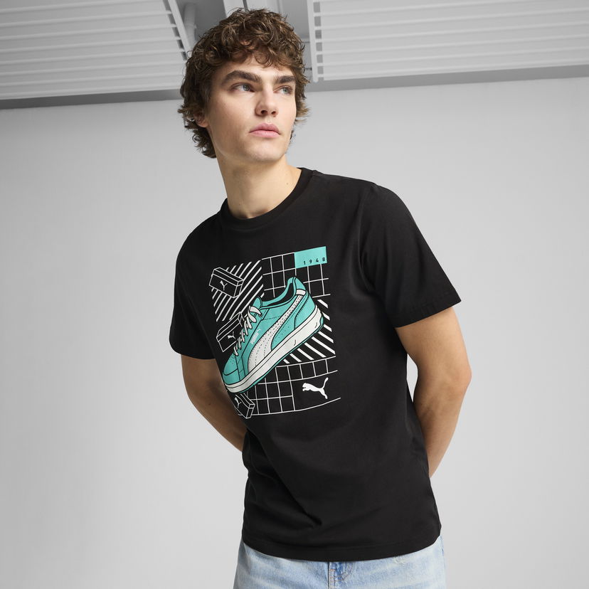 Majica kratkih rukava Puma Graphics Sneaker Tee Crna | 684830_01