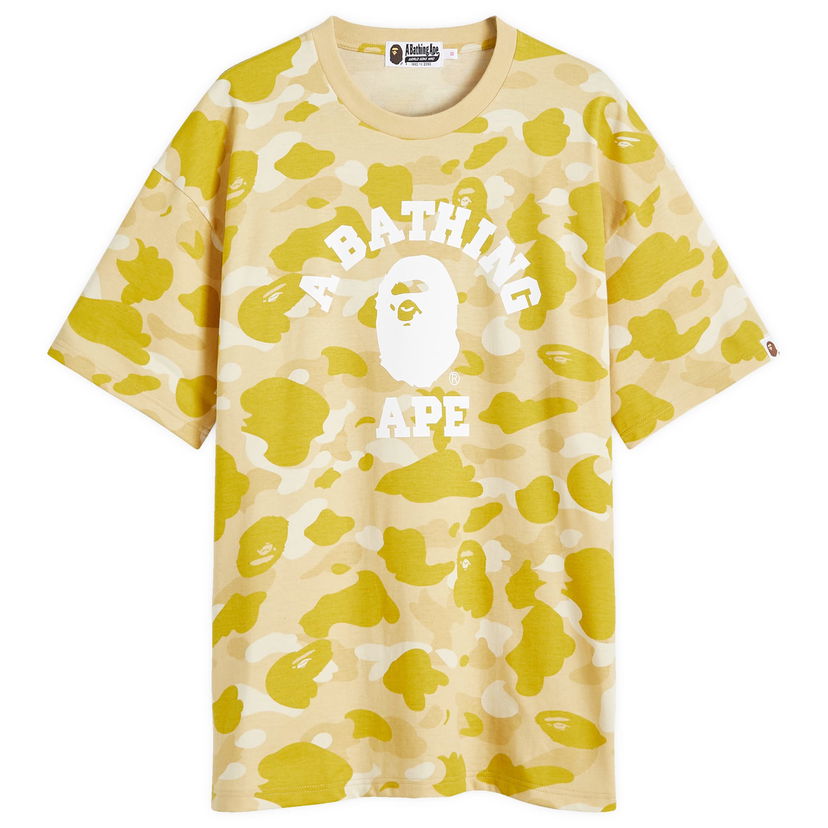 Majica kratkih rukava BAPE A Bathing Ape Women's Color Camo College T-Shirt Relax in Yellow, Size Medium | END. Clothing Žuta | 001CSK302008L-YLW