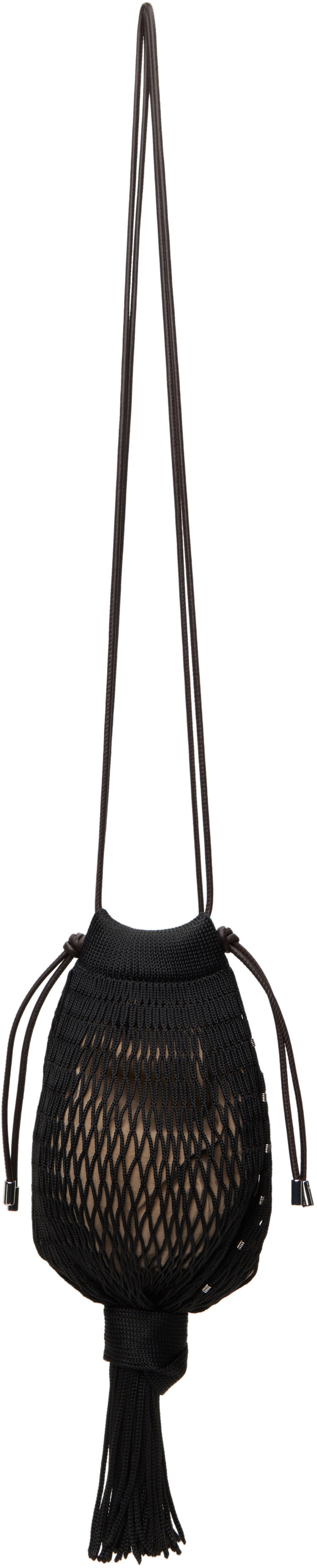 Ručna torbica LEMAIRE Lemaire FILT Edition Octopus Net Pouch Crna | BG0149 TP0006