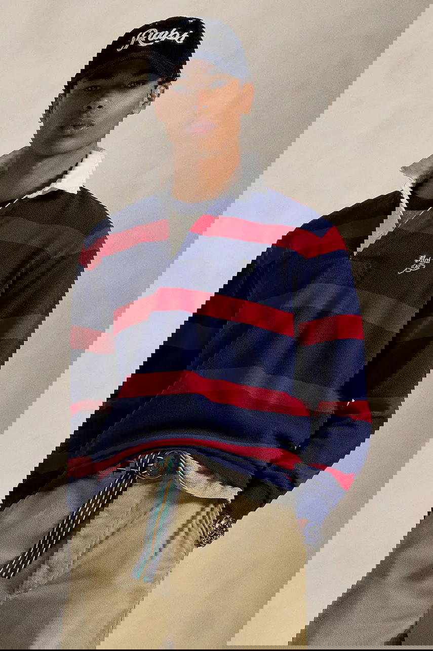 Polo majica Polo by Ralph Lauren Polo Ralph Lauren Lsrugbym2 Long Sleeve Rugby Shirt Tamnoplava | 710972673, 0