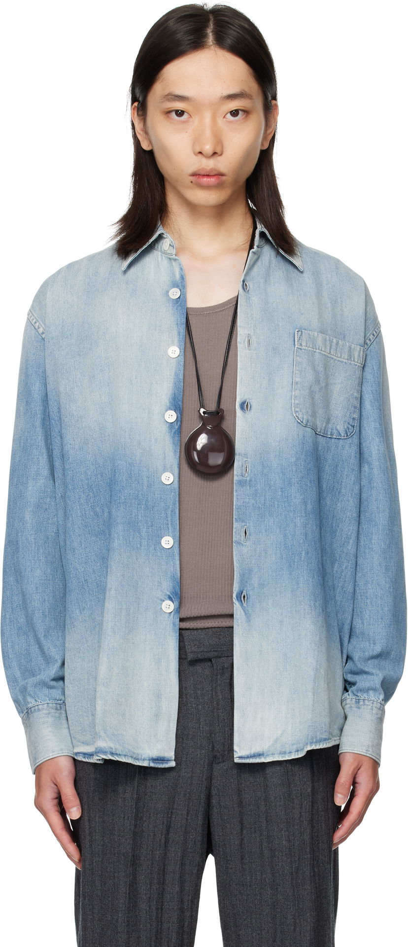 Košulja OUR LEGACY OUR LEGACY Above Denim Shirt Plava | M4252AC
