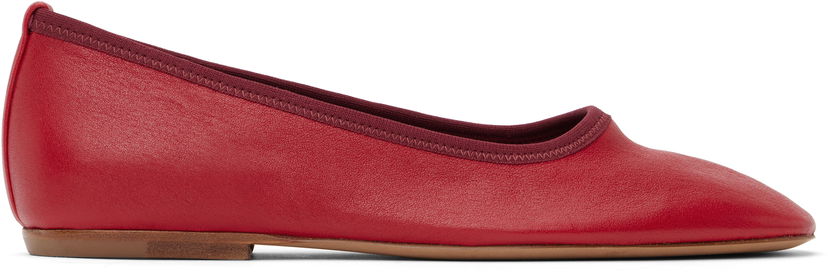 Haljina Dries Van Noten Dries Van Noten Leather Ballerina Flats Crvena | WS251-1634-140