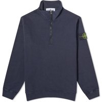 Džemper Stone Island Garment Dyed Half Zip Crewneck Tamnoplava | 7915627-V0020, 1