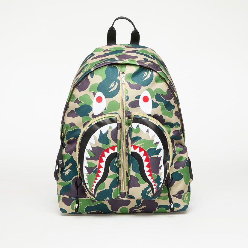 Ruksak BAPE A BATHING APE Camo Shark Daypack Zelena | 001BAL301007MGRN