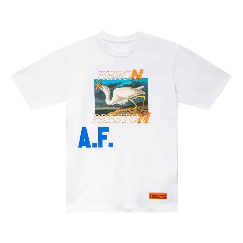 Majica kratkih rukava HERON PRESTON Heron Preston Heron AF Graphic T-Shirt Bijela | HMAA020R21JER0020145