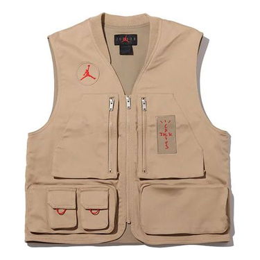 Prsluk Jordan Jordan x Travis Scott Utility Vest Bež | CW3170-201, 0