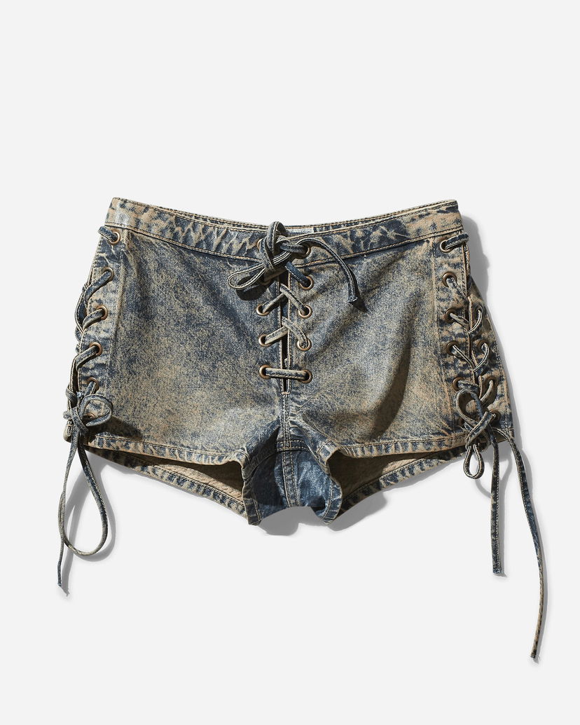 Kratke hlače GUESS Denim Shorts Stone Wash Plava | W4BD0JD4RV9 GUS2