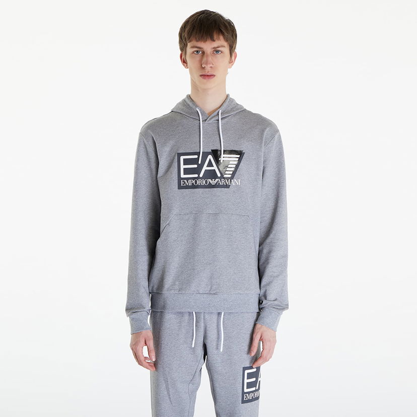 Dukserice Emporio Armani EA7 Felpa Medium Grey Melange Siva | 3DPM62PJ05Z3905