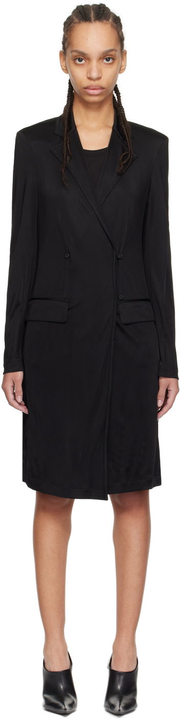 Haljina Helmut Lang Helmut Lang Classic Double-Breasted Coat Crna | O02HW401