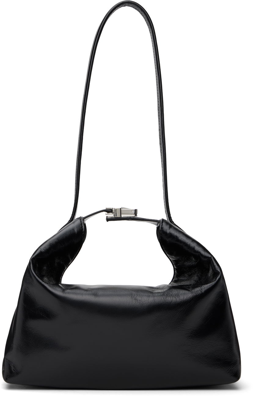 Ručna torbica BY FAR Bea Creased Leather Shoulder Bag Crna | MWBSB052LL002BK001PL