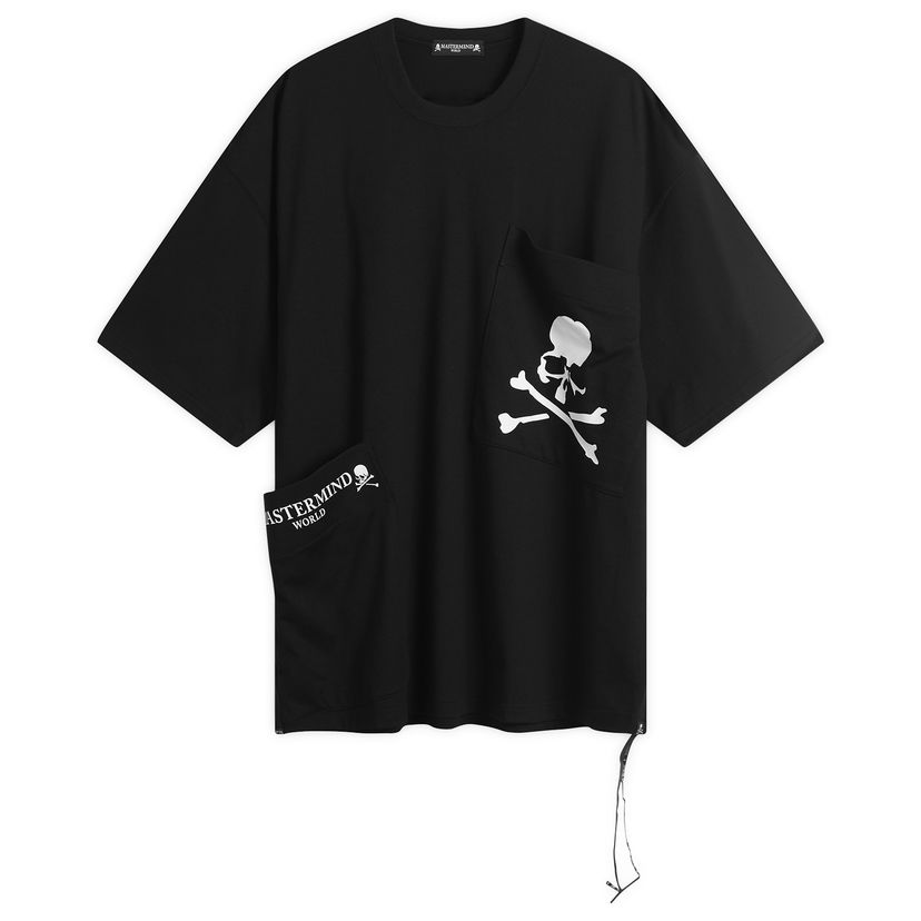 Majica kratkih rukava Mastermind WORLD MASTERMIND WORLD Skull & Crossbones Multi Pocket Short Sleeve T-Shirt Crna | MW25S15-TS025-012