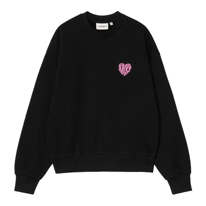 Dukserice Carhartt WIP Black Graphic Print Sweatshirt Crna | I034419_8