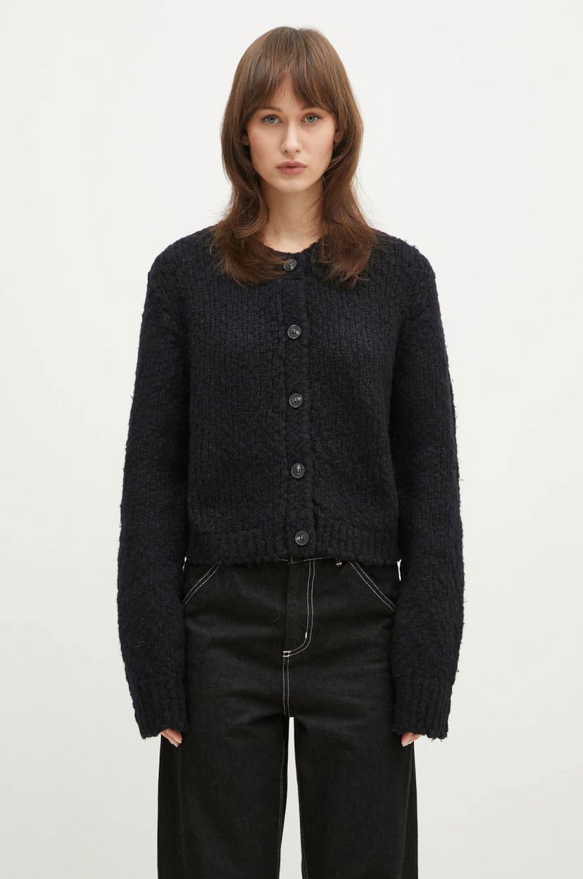 Džemper Samsoe Samsoe Samsoe Samsoe Sameryem Wool Cardigan Crna | F24400084