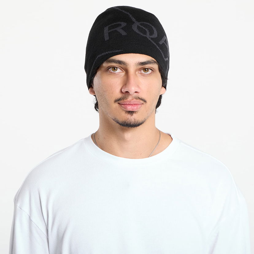 Kapica ROA ROA Logo Wool Beanie Crna | RBUW288YA12 BLK0001