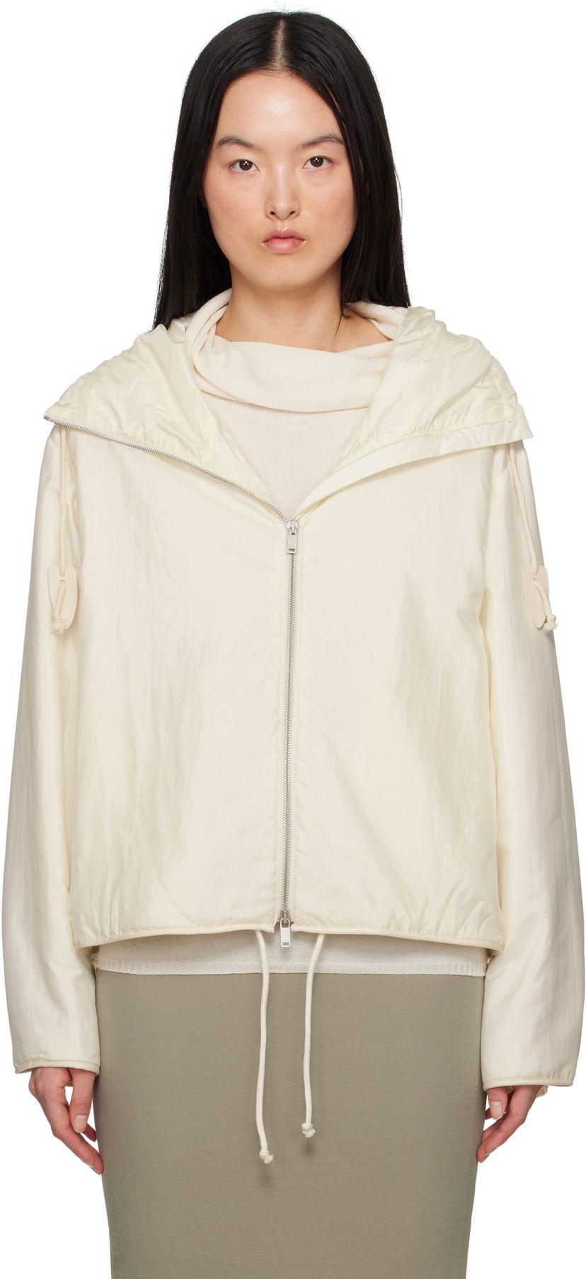 Vjetrovka Jil Sander Jil Sander Padded Hooded Jacket Bijela | J40SW0006_J70003