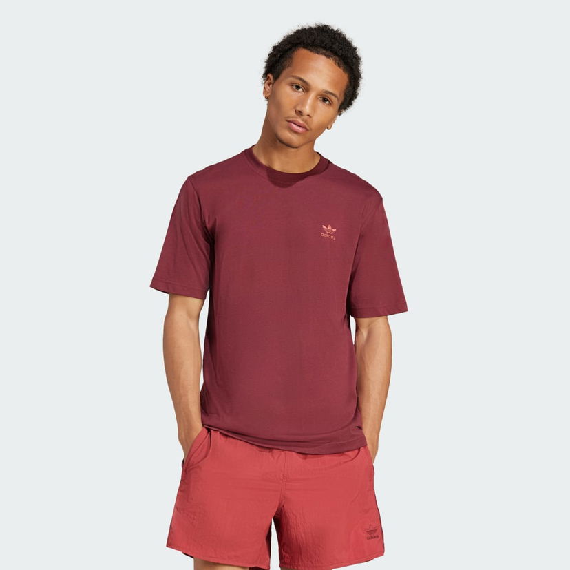 Majica kratkih rukava adidas Performance Trefoil Essentials T-Shirt Tamnocrvena | JC9992