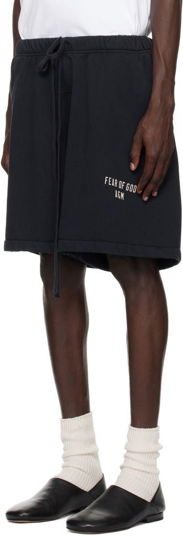 Kratke hlače Fear of God Essentials Heavy Fleece Soccer Shorts Crna | 160HO244310F, 3