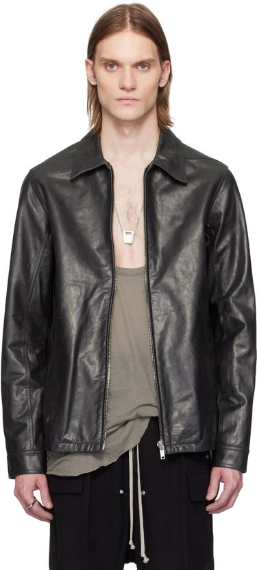 Jakna Rick Owens Rick Owens Hollywood Brad Leather Jacket Crna | RU01E5764 LTP, 0