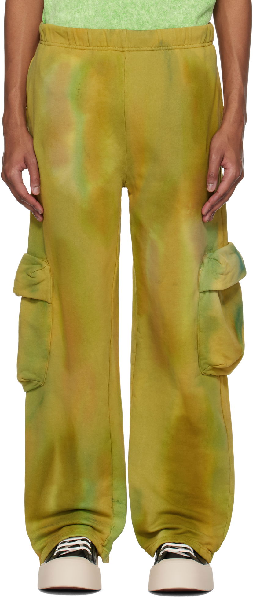 Trenirka Collina Strada Collina Strada Deadstock Cotton Cargo Sweatpants Žuta | XX6014