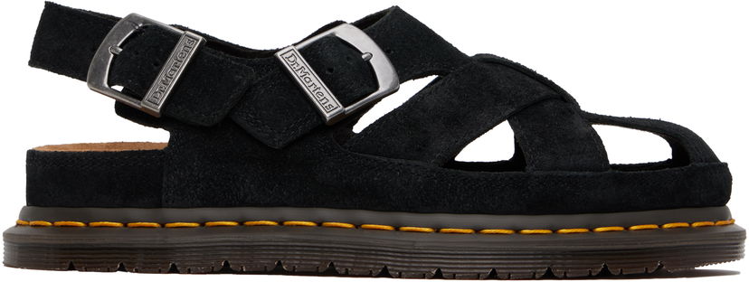 Njega cipela Dr. Martens Dr. Martens Archive Fisherman Suede Sandals Crna | 40787001